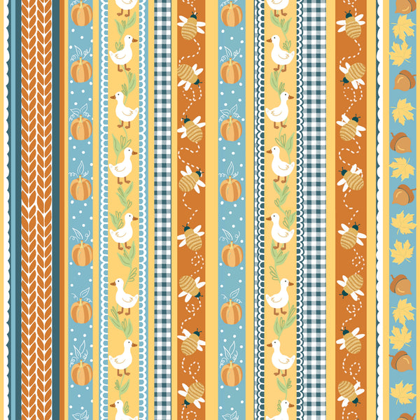 Blue Gooseberry Stripes
