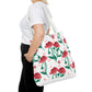 Valentines Day Floral Tote Bag