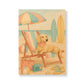 Retro Dachshund Softcover Journal