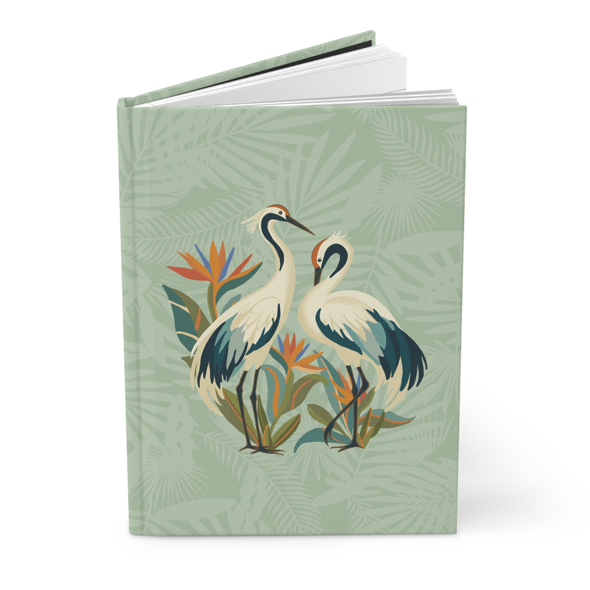 Heron Botanical Hardcover Journal