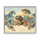 Dachshund on the Beach Wall Art