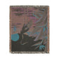Tropical Heron Sunset Woven Blanket
