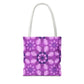 Purple Floral Tote Bag