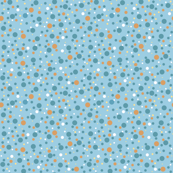 Blue Dizzy Dots