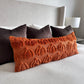 Oversized Burnt Orange Pumpkin Lumbar Pillow Cover 14x36”