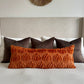 Oversized Burnt Orange Pumpkin Lumbar Pillow Cover 14x36”