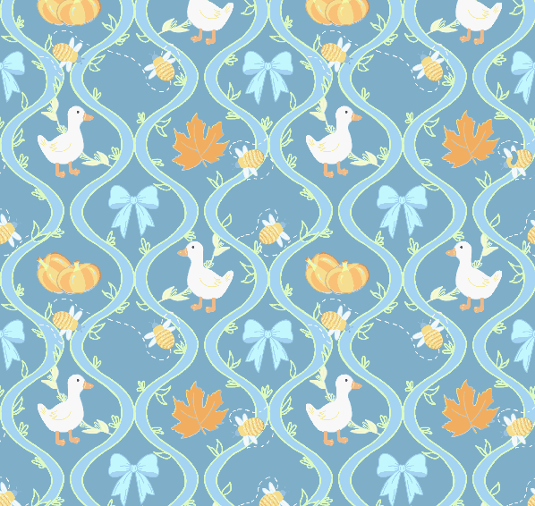 The Pumpkin Vine- Blue   6Fall513BL