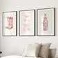 Cowgirl Boots Preppy Modern Wall Art Poster Set