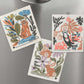 Fading Fantastical Wildlife Large Swedish Dishcloth/Dry Mats
