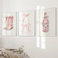 Cowgirl Boots Preppy Modern Wall Art Poster Set
