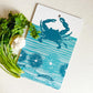Sustainable Cutting Board | Crab (Teal Blue)