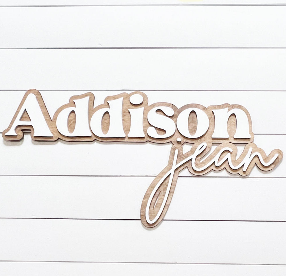 Custom 3D name sign