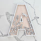 Wildflower Alphabet Lettering - ONE letter
