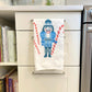Nutcracker Tea Towel + 1 Swedish Dishcloth Bundle