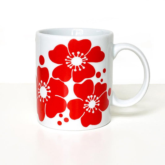 Red Flowers Mug