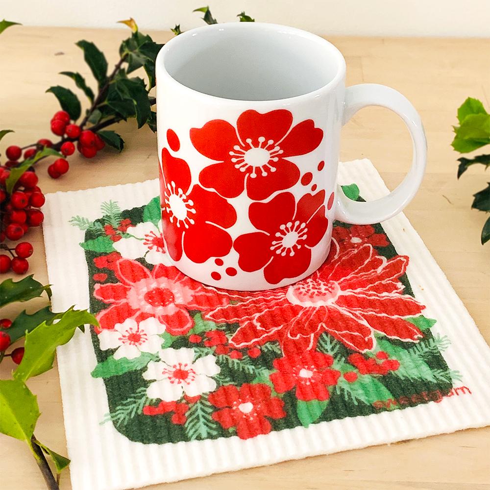 Red Flowers Mug