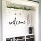 Welcome Wooden Sign